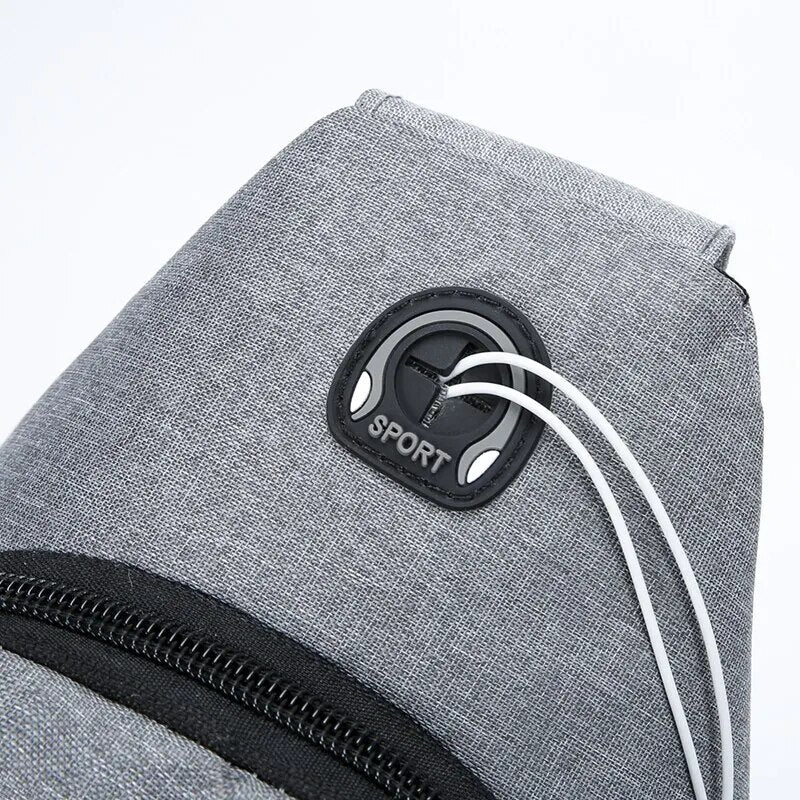 Sac bandouliere homme Fashion Instinct passage pour écouteurs