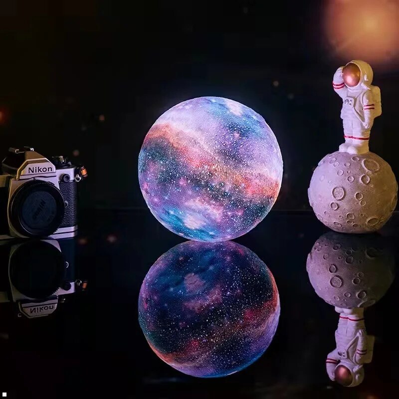 Lampe Lune 3D Galaxie 16 couleurs télécommandée